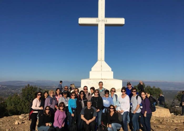 group-cross-mountain-medjugorje pilgrimage tour