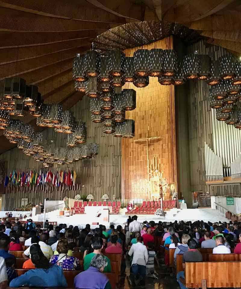 Our Lady of Guadalupe Shrine Interior pilgrims