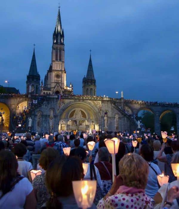 Lourdes pilgrimage tour Candlelight procession