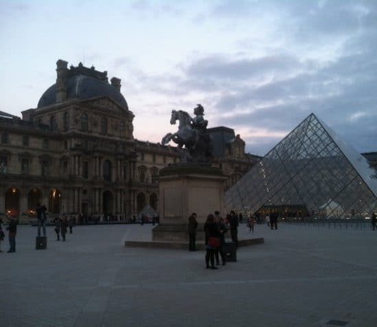 Louvre evening