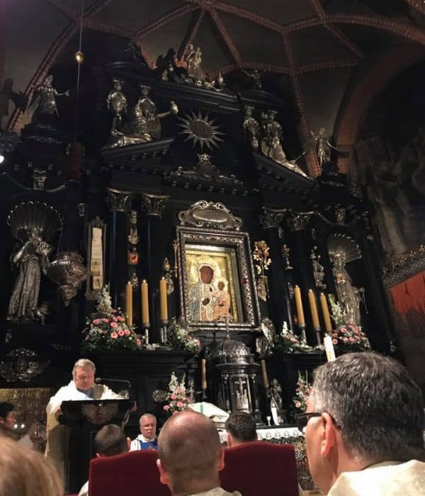 Poland czestochowa Black Madonna Icon on Divine Mercy Pilgrimage