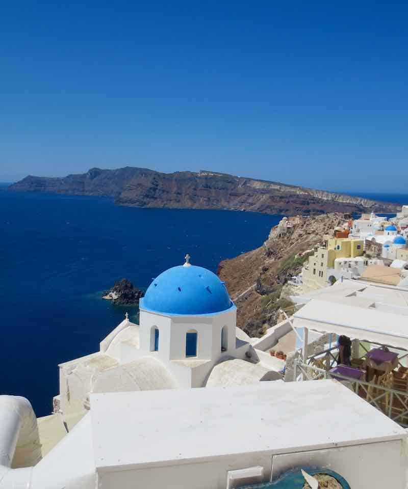 Santorini Greece pilgrimage Catholic pilgrimages