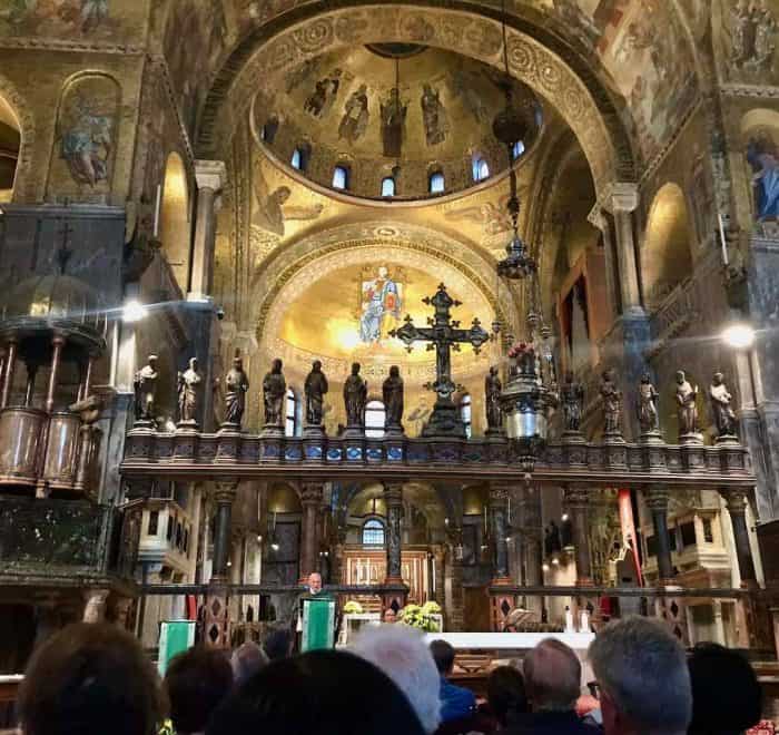 St Mark Basilica mass Venice tour