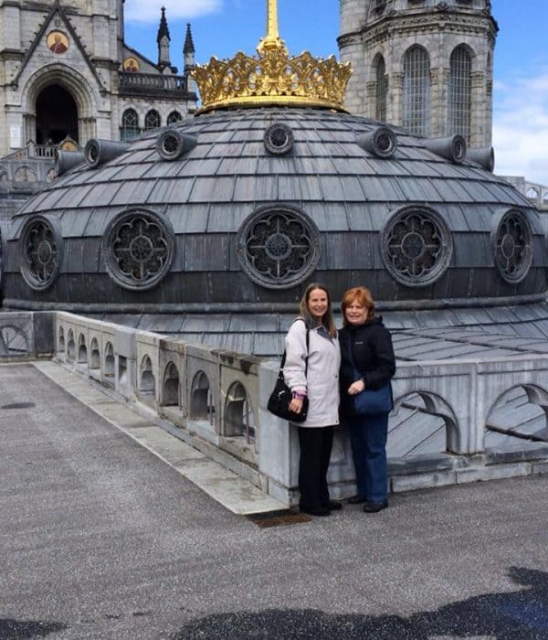 lourdes dome on pilgrimage catholic tour