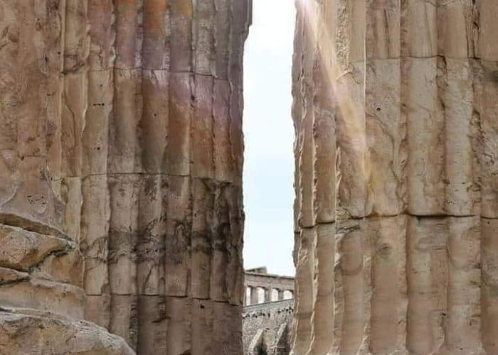 Columns of the Acropolis in Athens Greece Pilgrimage