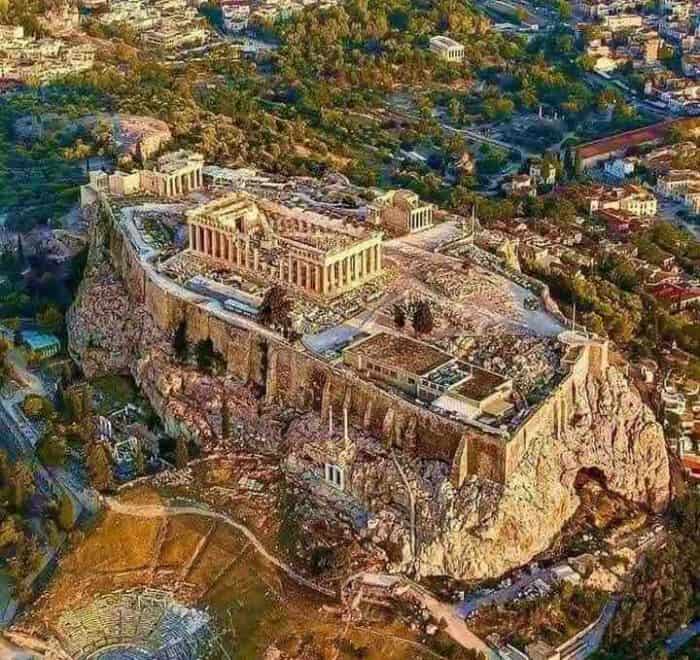 aerial athens greece pilgrimage tour