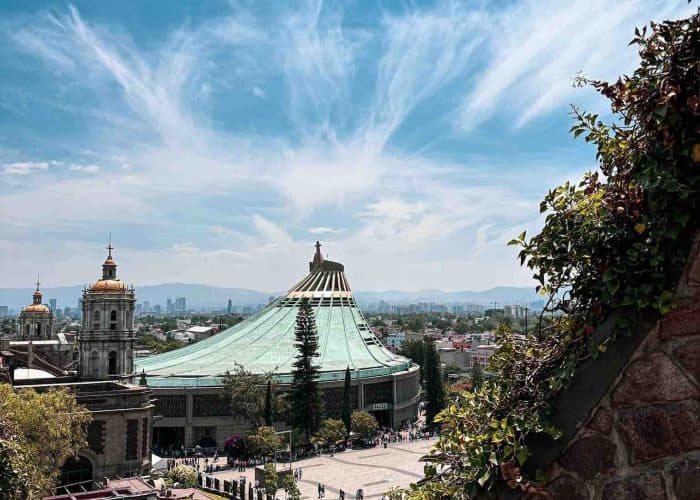 exterior basilica guadalupe pilgrimage mexico