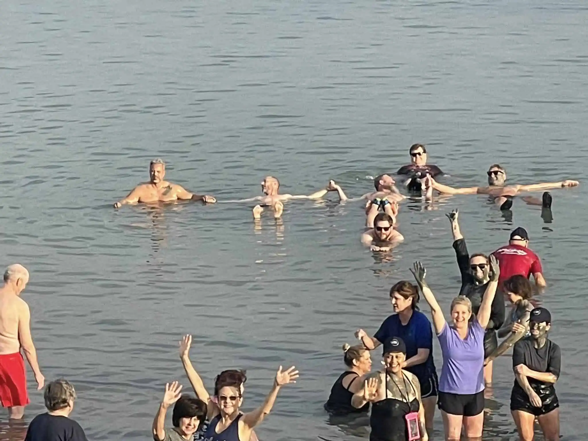 Floating in the Dead Sea Holy Land Pilgrimage