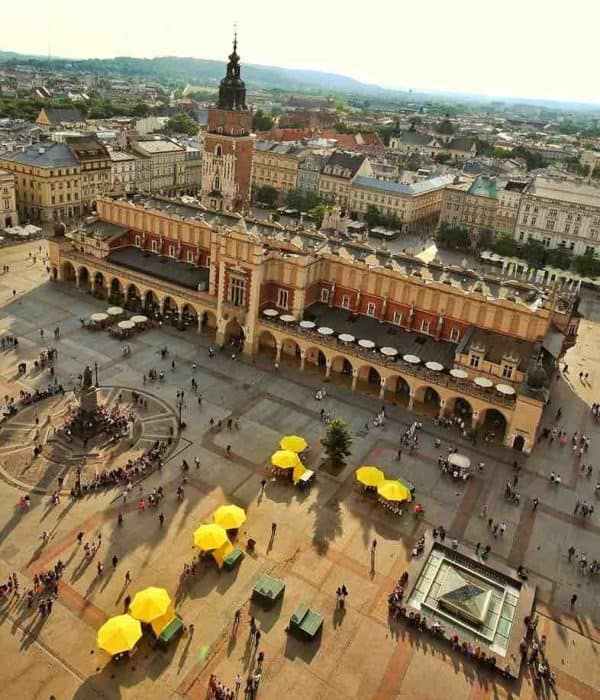 krakow poland aerial pilgrimage tour