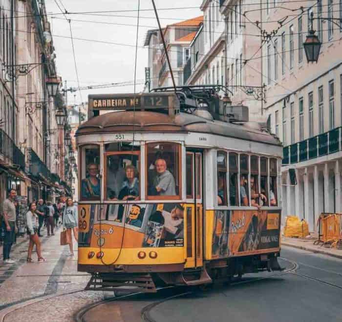 lisbon streetcar portugal pilgrimage tour