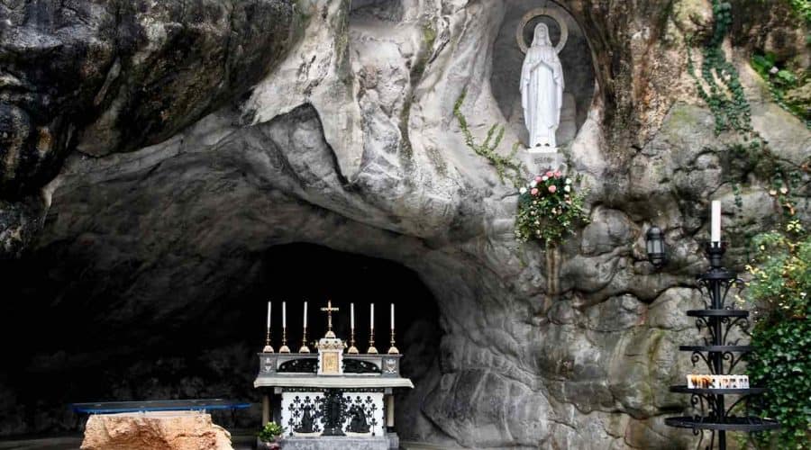 lourdes grotto on pilgrimage