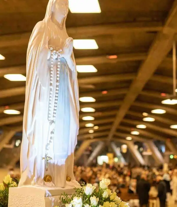 Our lady of Lourdes statue pilgrimage tour