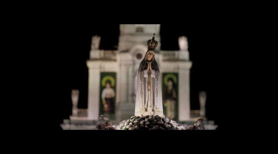 our lady of fatima at night