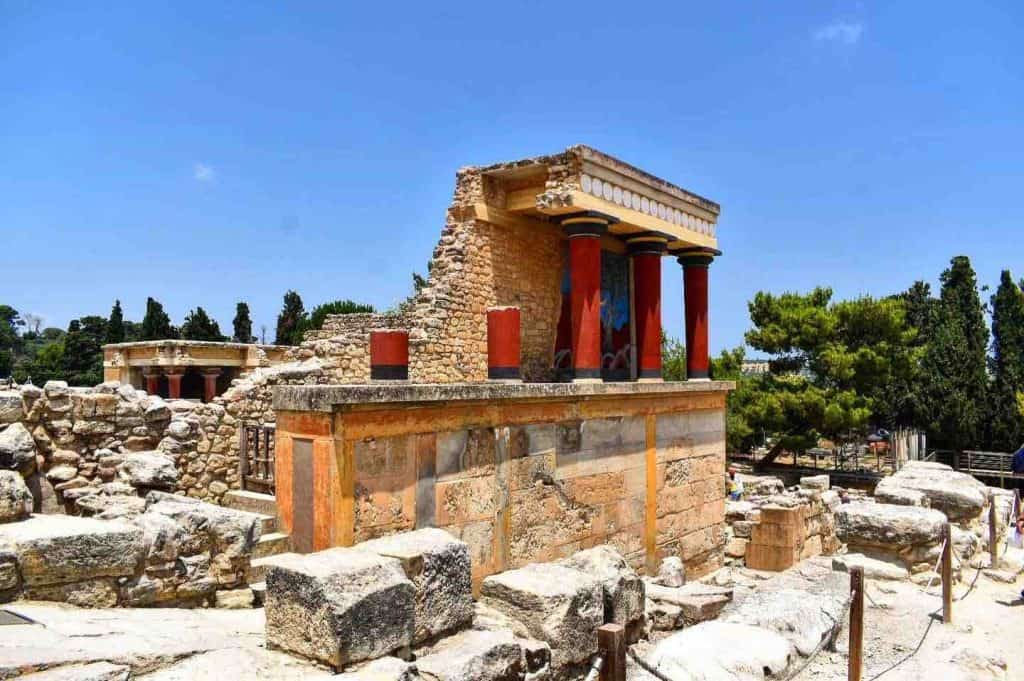 Palace of Knossos front pilgrimage tour