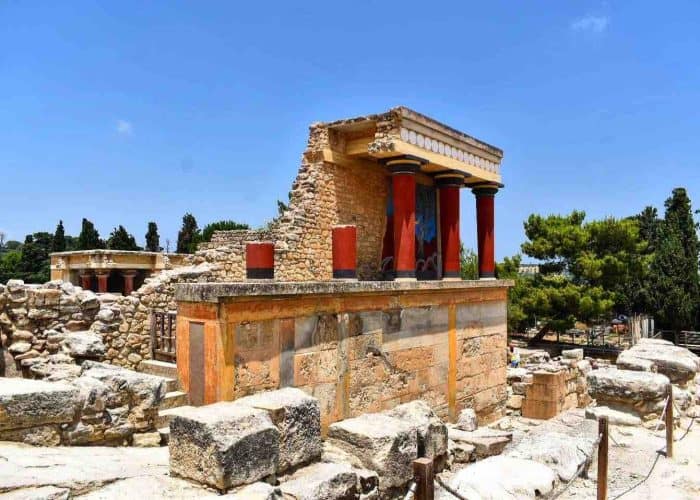 Palace of Knossos front pilgrimage tour