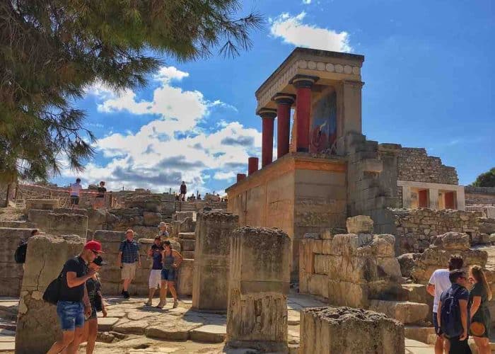 Palace of Knossos side view pilgrimage tour