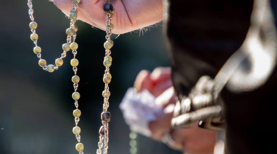 rosary at lourdes pilgrimage tour