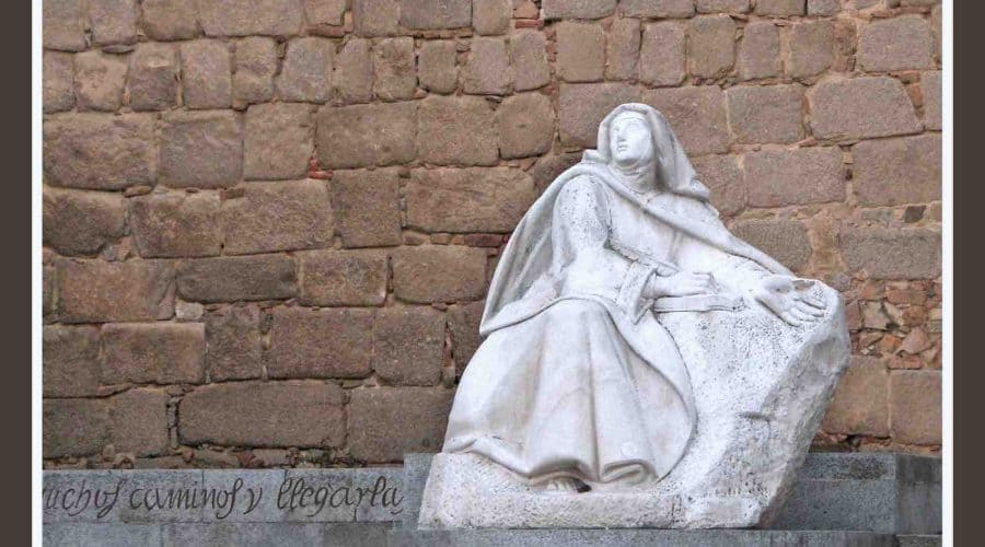 teresa of avila statue spain pilgrimage tour