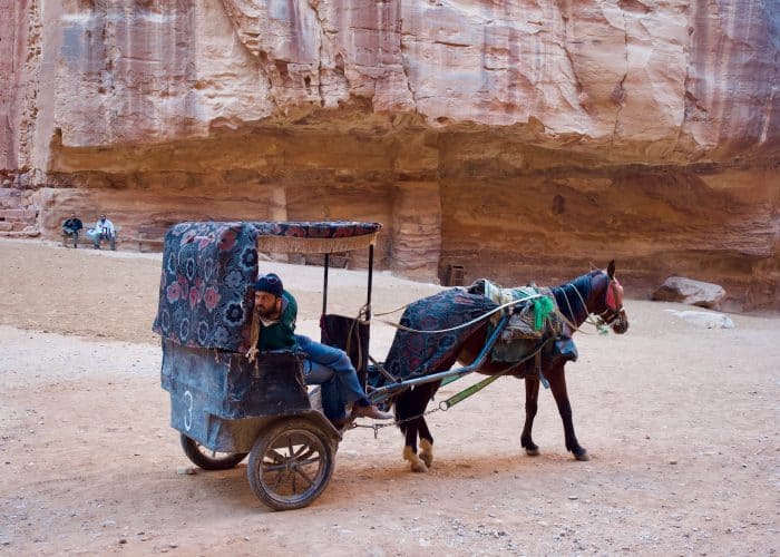 Petra-carriage-jordan-holy-land-pilgrimage-tour