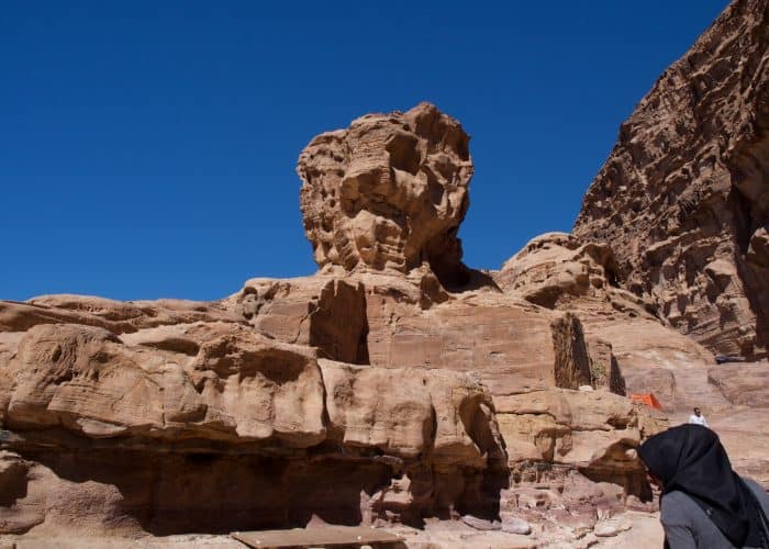 petra-rock-face-jordan-holy-land-pilgrimage-tour