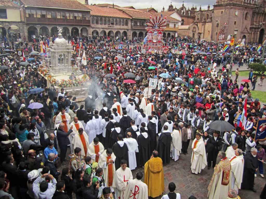 Cusco Peru Corpus Christi Procession pilgrimage