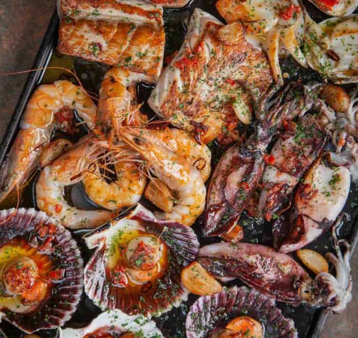 peru seafood assortment food pilgrimage