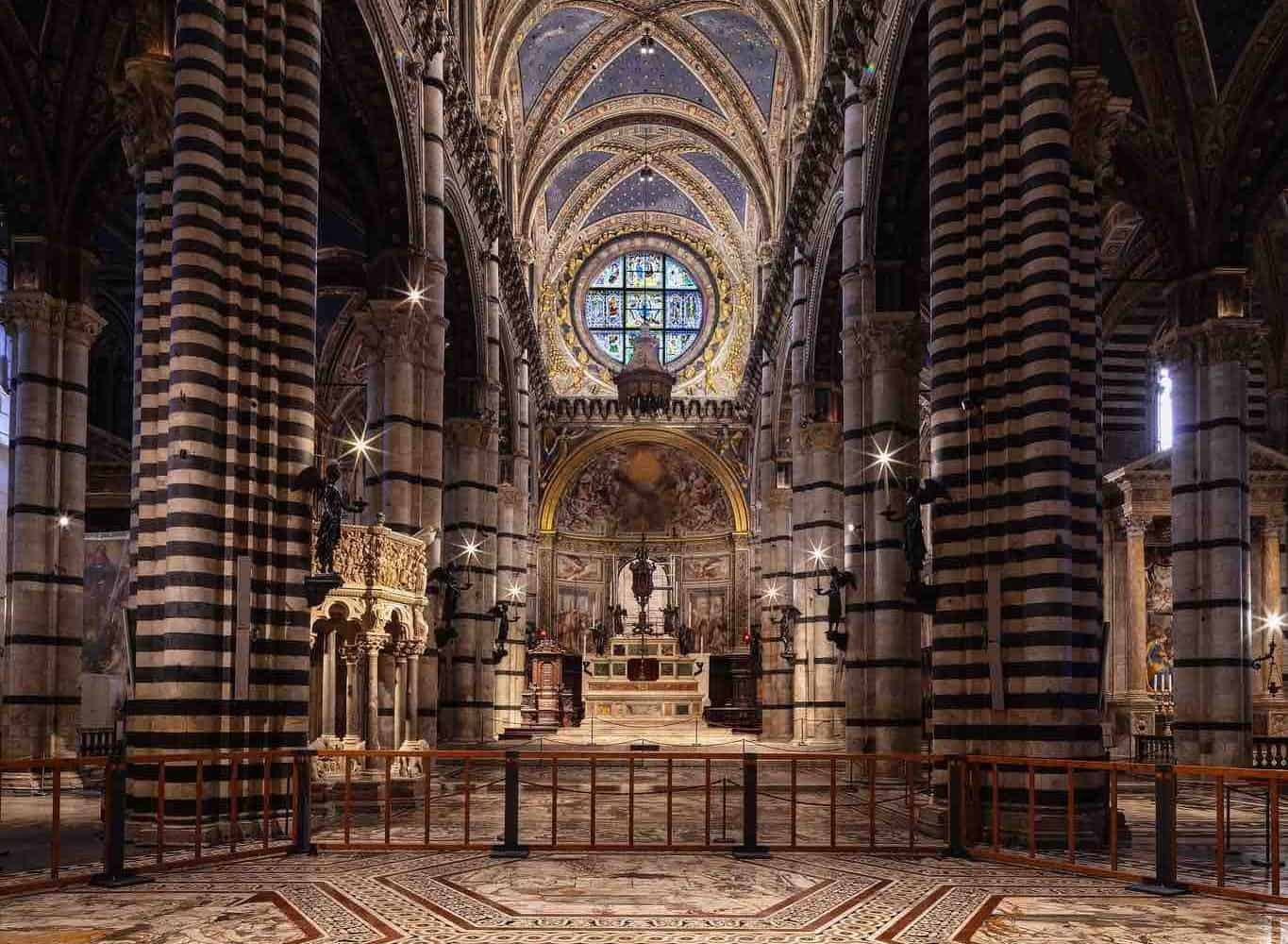 siena cathedral interior italy pilgrimage