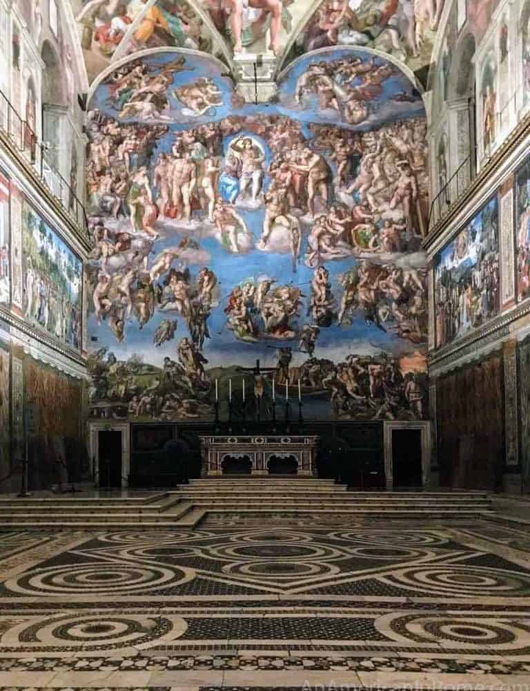 sistine chapel vatican italy food and faith pilgrimage tour