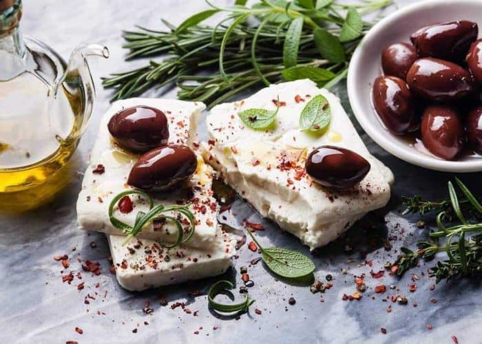 greek feta and olive oil